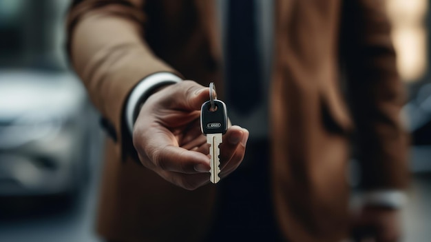 Remise des cles a Lyon apres convoyage depuis Paris